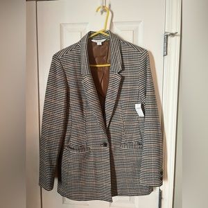 NWT old navy oversized plaid blazer